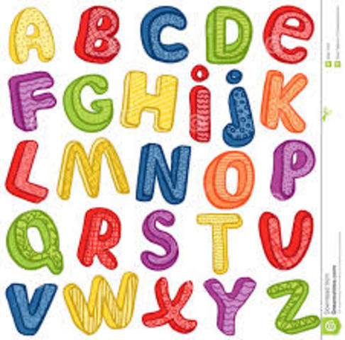 Yo practiqué el alfabeto