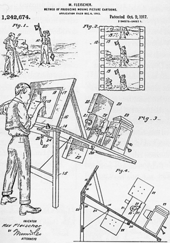 Max Fleischer patenteds rotoscope