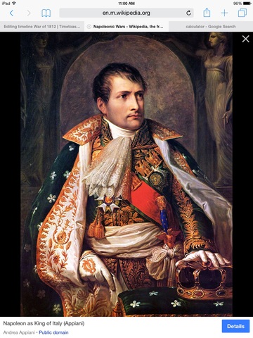 Napoleons defeat in Europe,allowing the British to commit more troops to the war in the U.S.