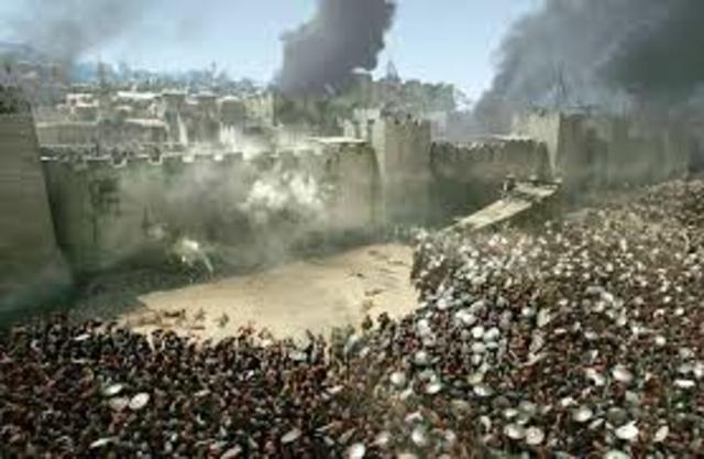 Destruction of the wall of Jerusalem