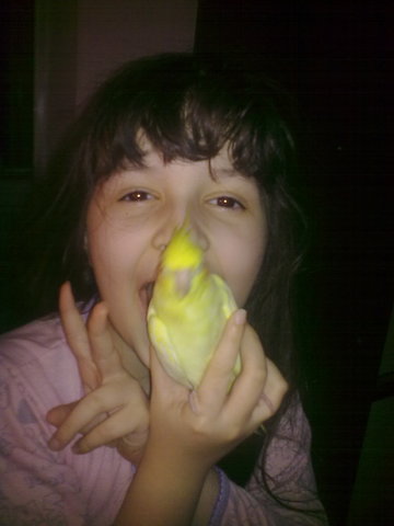 Meu primeiro bichinho de estimação. -Mariana