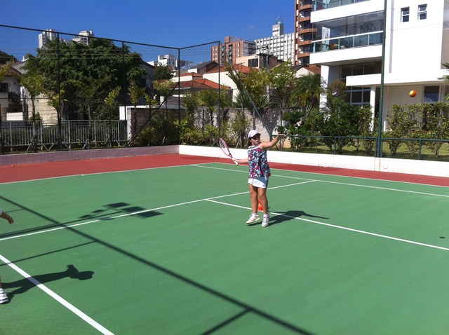 Aula de tênis - Fernanda