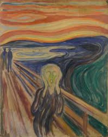 The Scream painted