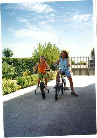 Aprendo a montar en bici