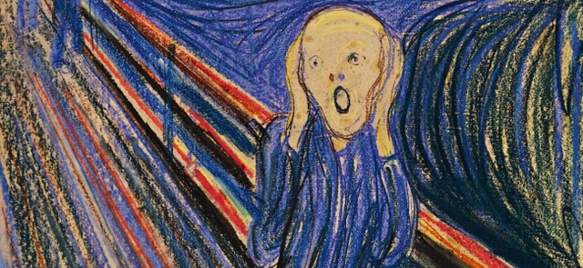 The Scream painted in 1893 which would become one of the most famous paintings