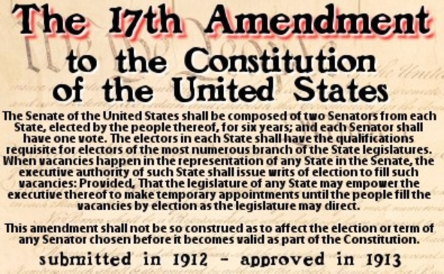 17th amendment