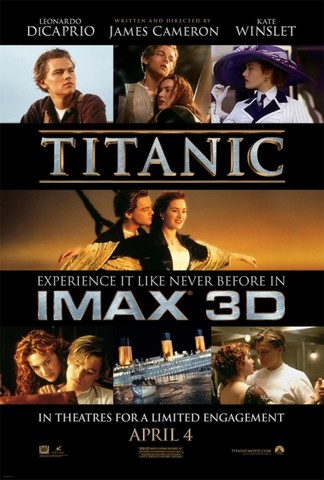 Filmes - Titanic volta as telas