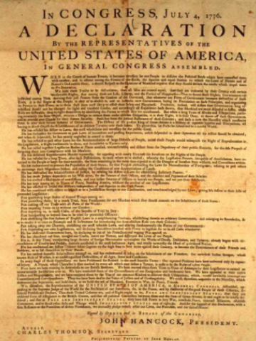 The Declaration of Independence