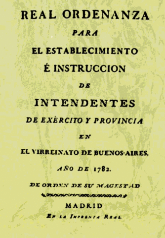 Nueva Ordenanza de Intendentes