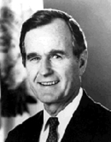 George H.W. Bush took office.
