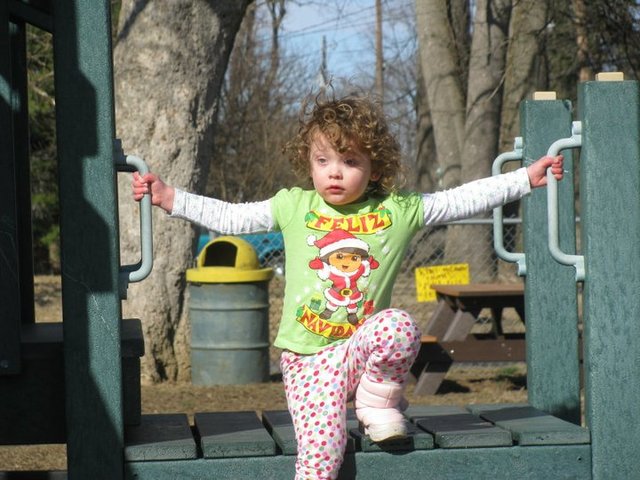 Having fun at the park