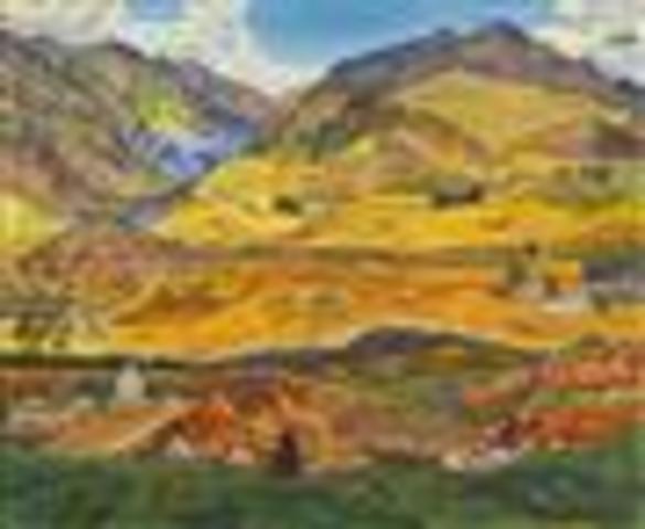 Completed painting "Central Otago"