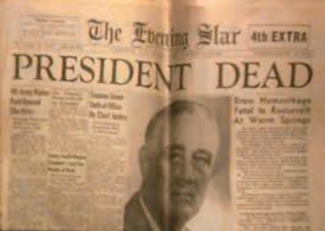 Roosevelt dies