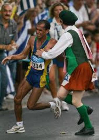 Vanderlei Cordeiro um herói nas olimpíadas