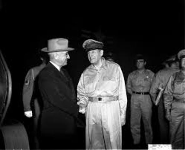 MacArthur Rebukes Truman