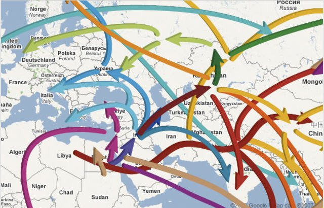 movimientos migratorios en masa