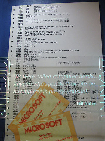Microsoft produced and sold the Altair BASIC programming language interpreter, Microsoft's first product. The second generation of microcomputers