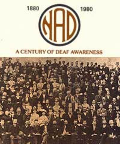 National Association of the Deaf  was founded