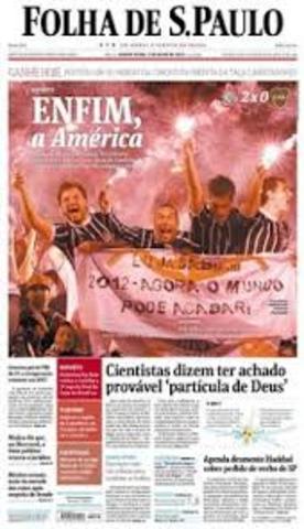 Apareci mais nao apareci na capa da folha de Sao Paulo.