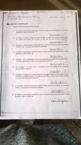 Ejercicio de Razonamiento