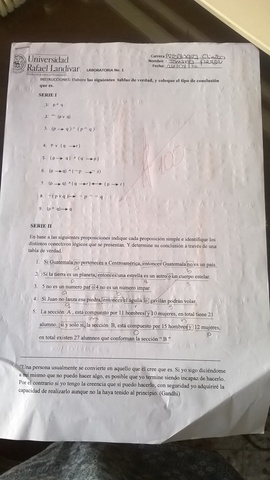 Laboratorio de Tablas de Verdad