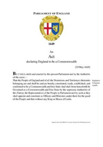 Commonwealth of England