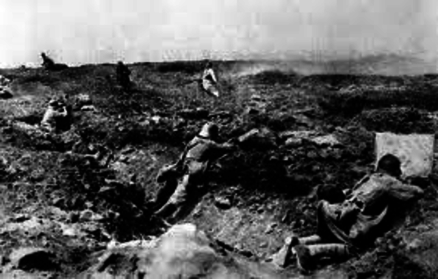 The German Offensive begins