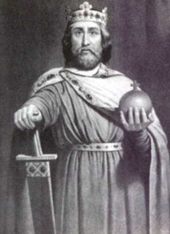 The pope doesn't think that woman can rule, Charlemagne becomes ruler