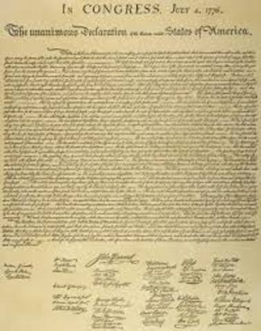 The Declartion of Independence