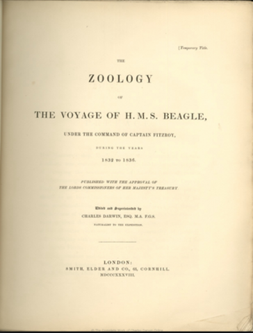 Publica "Viatge d'un naturalista al voltant del món"