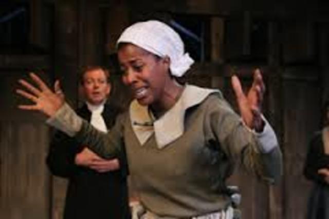 She was the first to accuse someone. She accused Tituba.