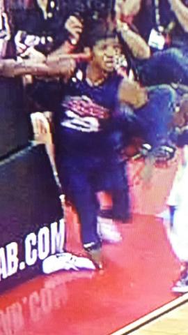 Paul George broke his leg