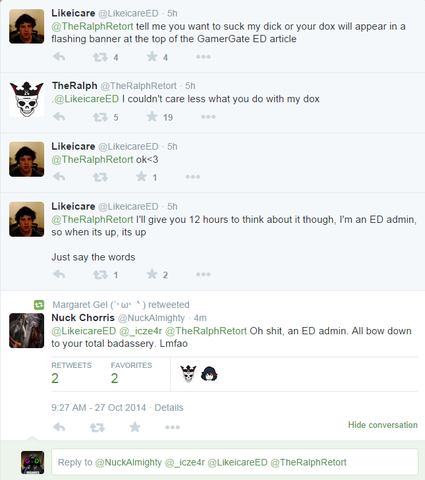 GamerGate Harrassment Tumblr