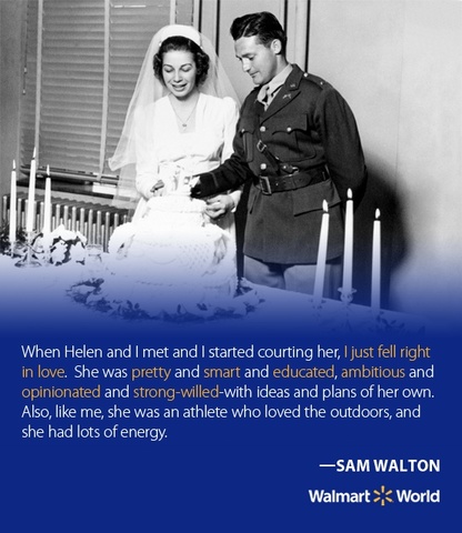 Sam Walton Married his wife