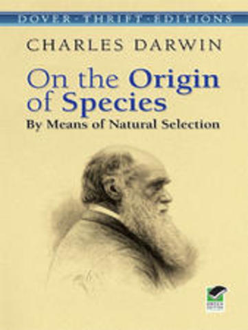 Llibre On the Origin of Species by means of Natural Selection.