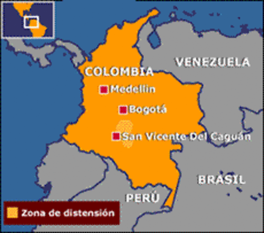 la terminación de la Zona de distensión