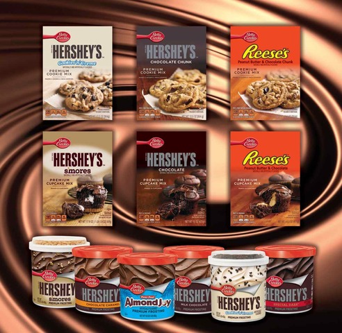 Hershey's Bites in flavors like Almond Joy, Reese's Peanut Butter Cups, Hershey's Milk Chocolate with Almonds and Hershey's Cookies and Creme.
