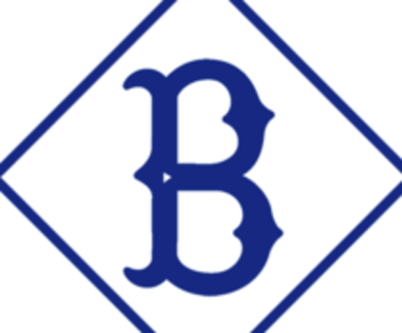 Jackie Robinson plays his first game