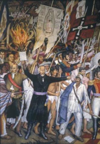 Padre Hidalgo calls for Mexican Independence