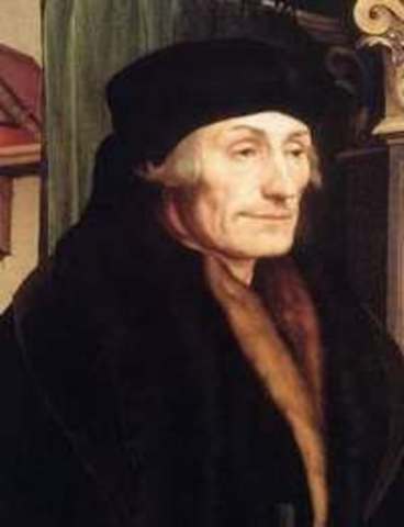 Nace Desiderio Erasmo en el 1466