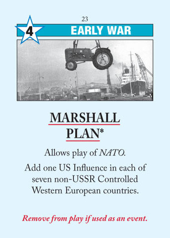 Marshall Plan is announced