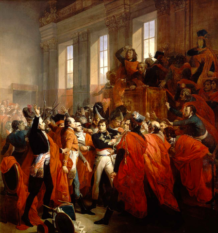 Napoleon overthrows the Directory through a coup d’etat