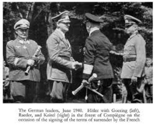 Hitler handed French officers his terms of surrender