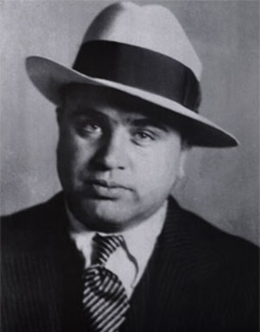 The Gangser Al Capone was caught.