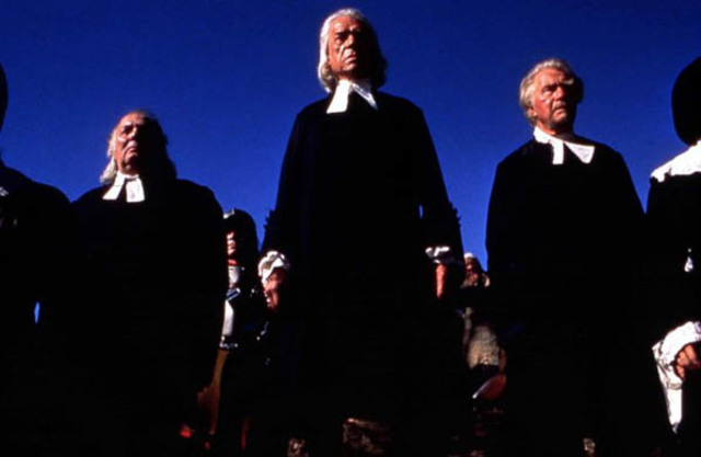 Proctor tells the court (Danforth) that Abigail is faking everything, and his proof is Mary Warren.