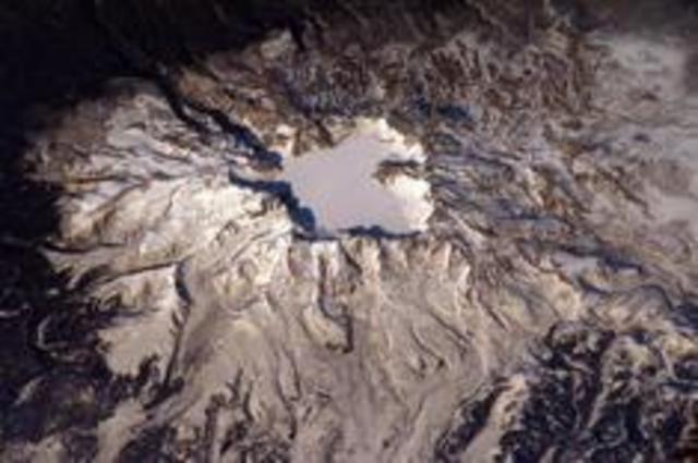 Volcano eruption in China