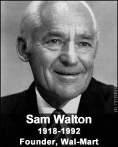 Sam Walton died on april