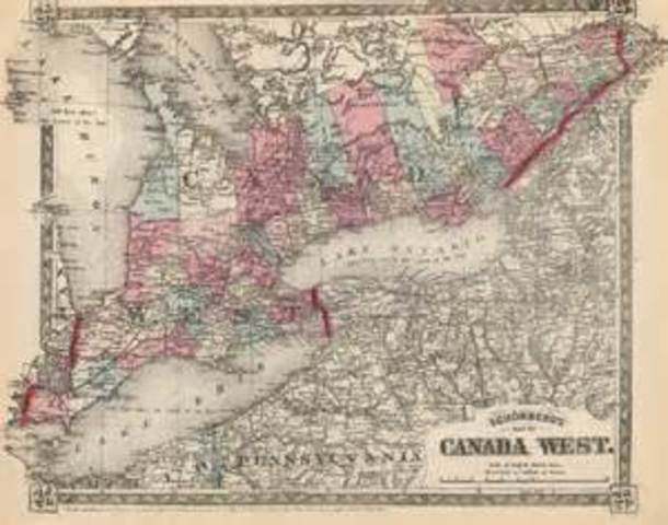 Canada West and Canada East joined the Confederation