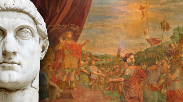 Constantine converts Rome to Christianity