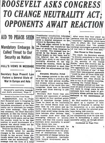 Neutrality Act of 1937